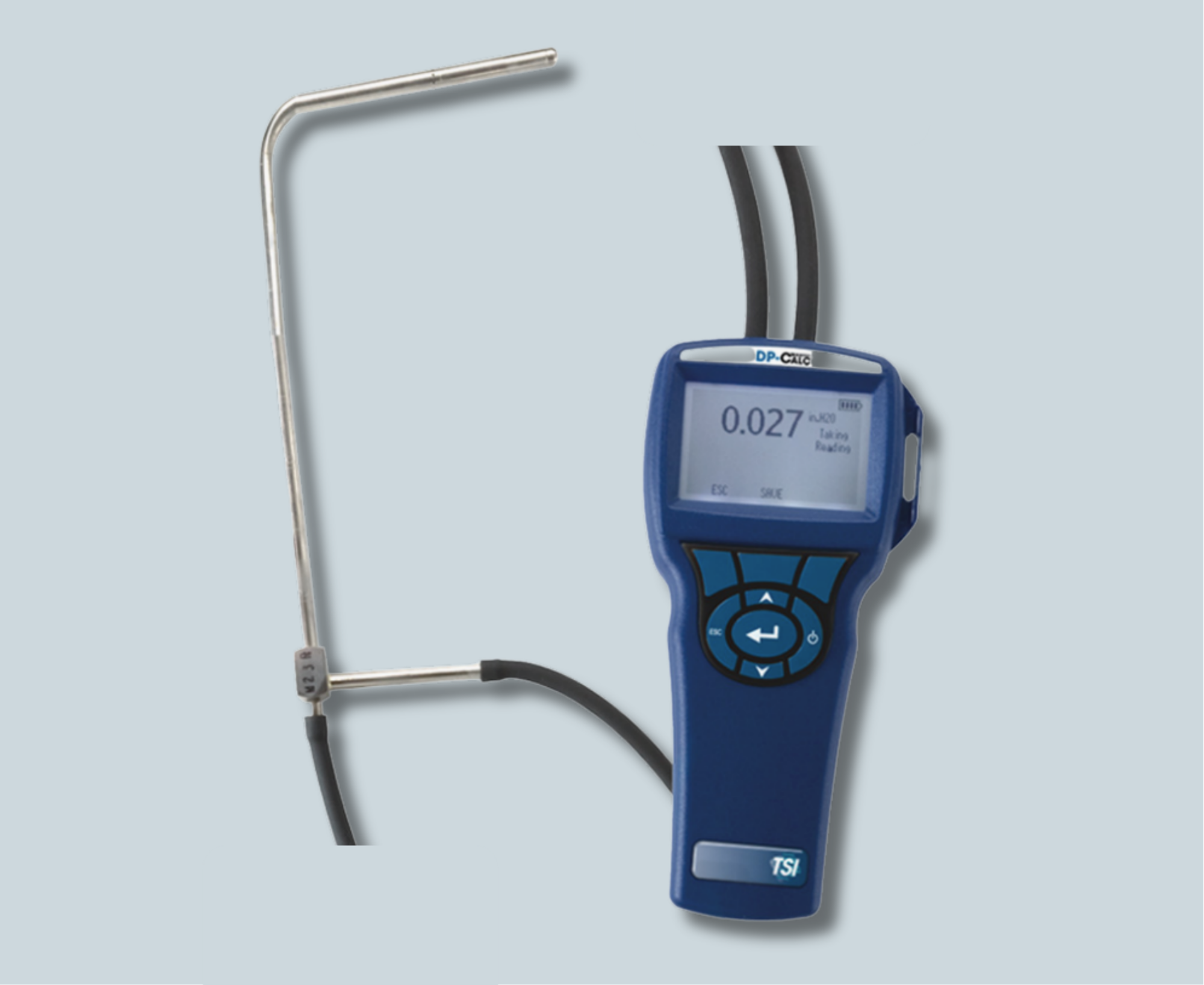 TSI5825 DP-Calc Mikromanometer für Druck, Luftgeschwindigkeit und Volumenstrom
