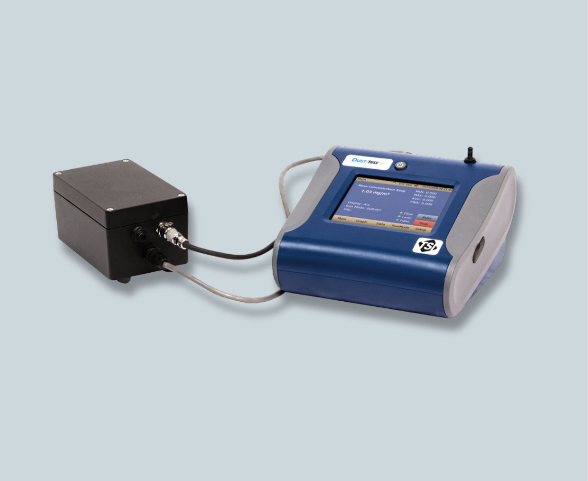 TSI DustTrak II 8530EP Aerosolmessgerät mit externer Pumpe für unbeaufsichtigtes Monitoring