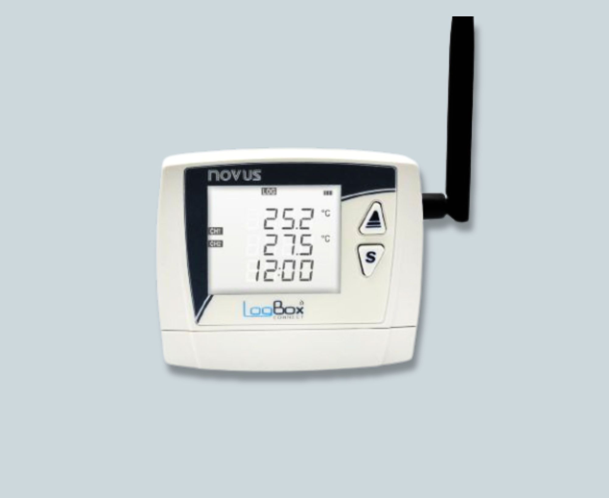 LOGBOX Mehrkanaldatenlogger mit Antenne für kabellose Kommunikation